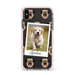 Personalised Dog Photo Apple iPhone Xs Max Impact Case Pink Edge on Black Phone