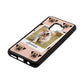 Personalised Dog Photo Nude Saffiano Leather Samsung S9 Case Side Angle