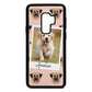 Personalised Dog Photo Nude Saffiano Leather Samsung S9 Plus Case