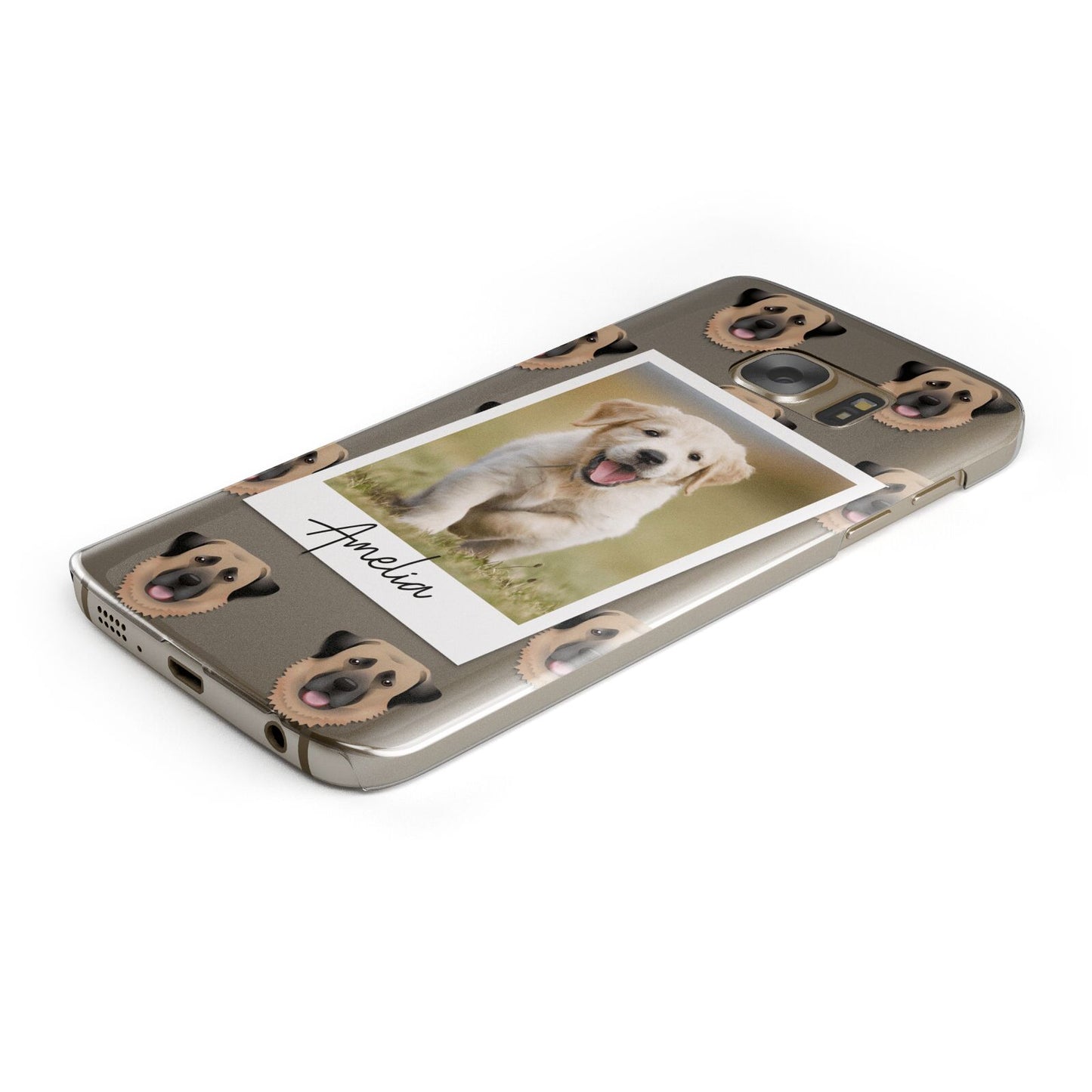 Personalised Dog Photo Samsung Galaxy Case Bottom Cutout