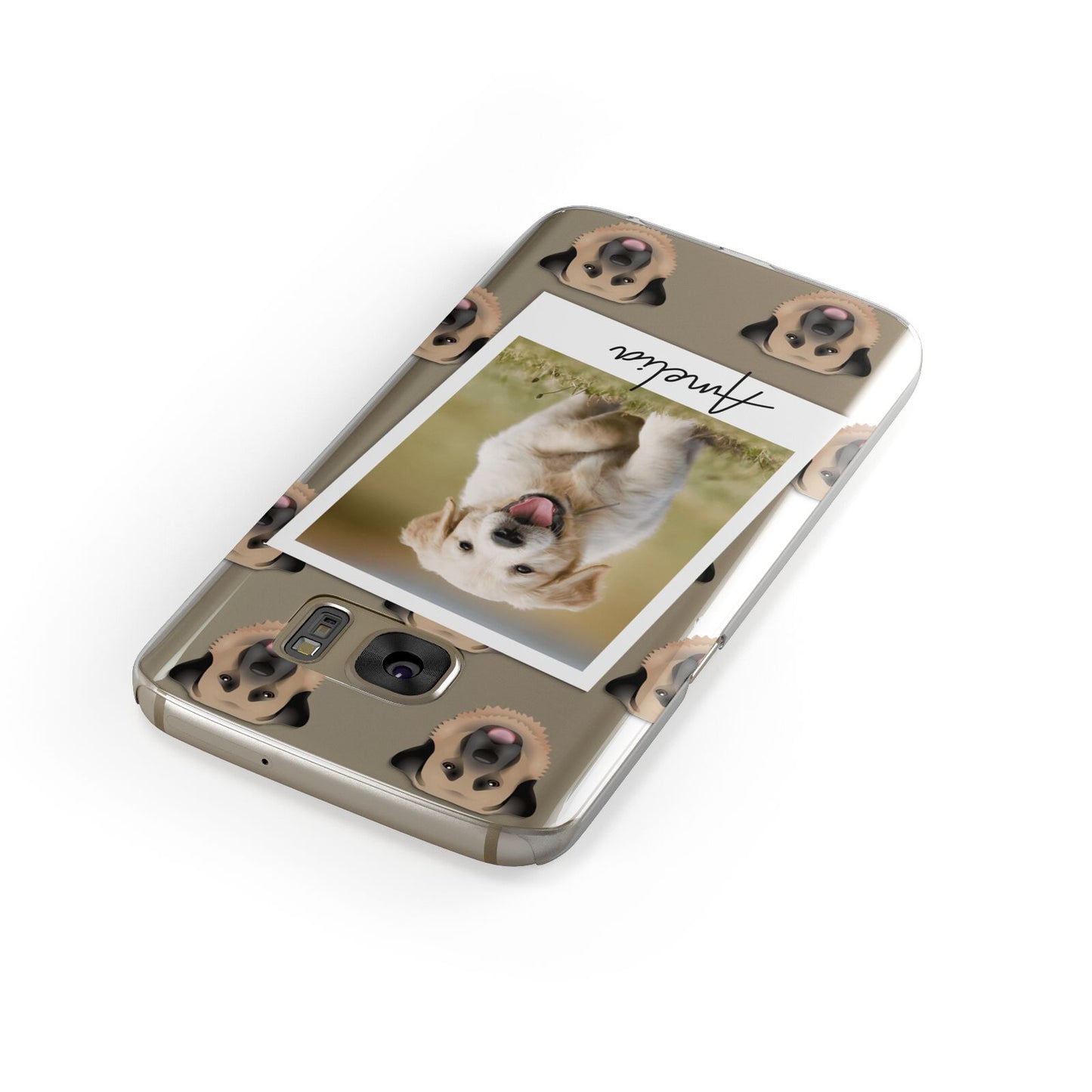 Personalised Dog Photo Samsung Galaxy Case Front Close Up