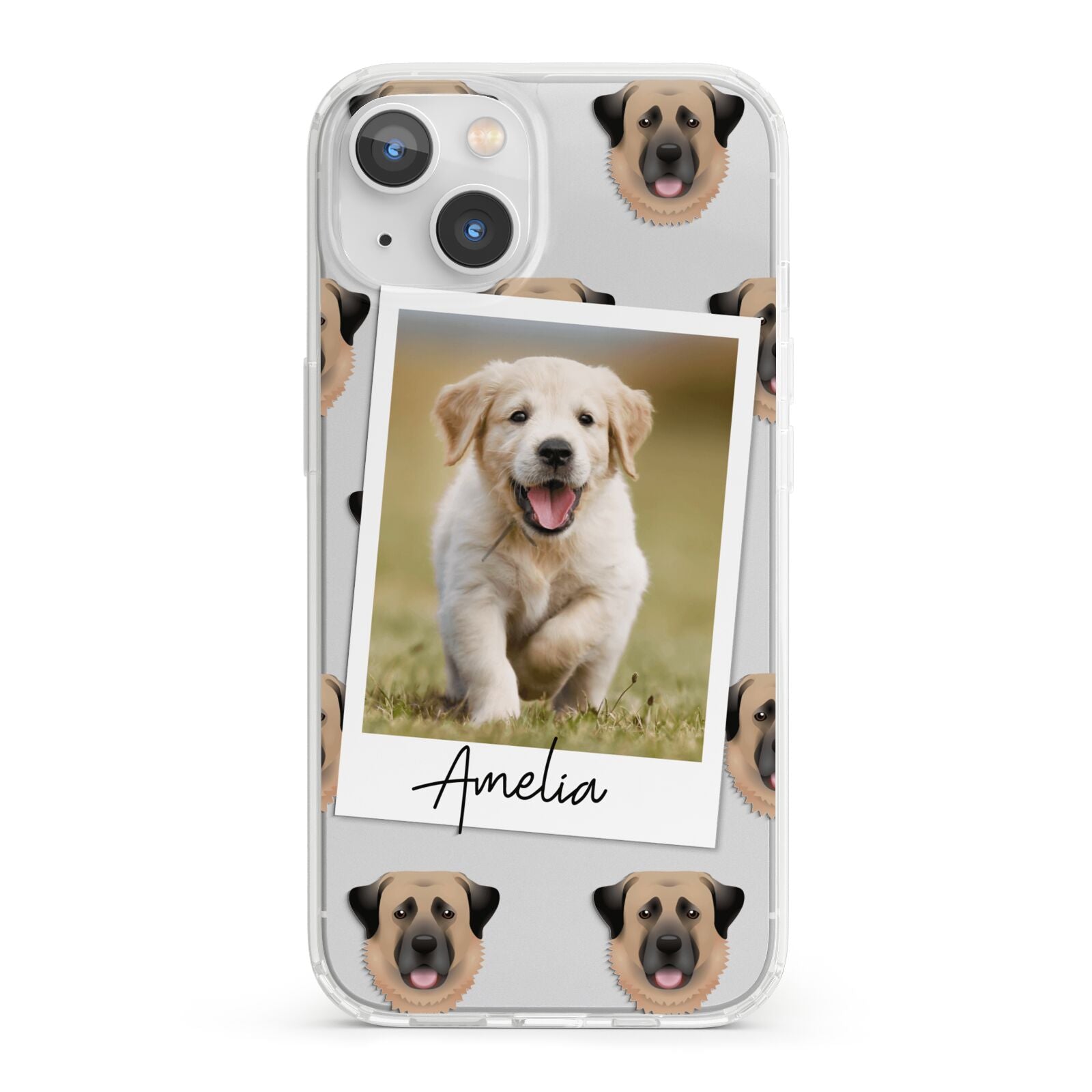 Personalised Dog Photo iPhone 13 Clear Bumper Case