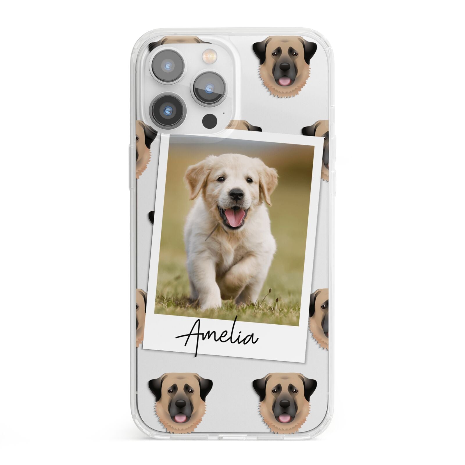 Personalised Dog Photo iPhone 13 Pro Max Clear Bumper Case