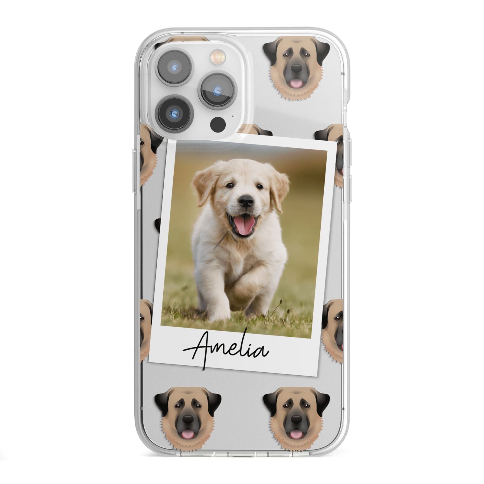Personalised Dog Photo iPhone 13 Pro Max TPU Impact Case with White Edges