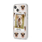 Personalised Dog Photo iPhone 14 Clear Tough Case Starlight Angled Image