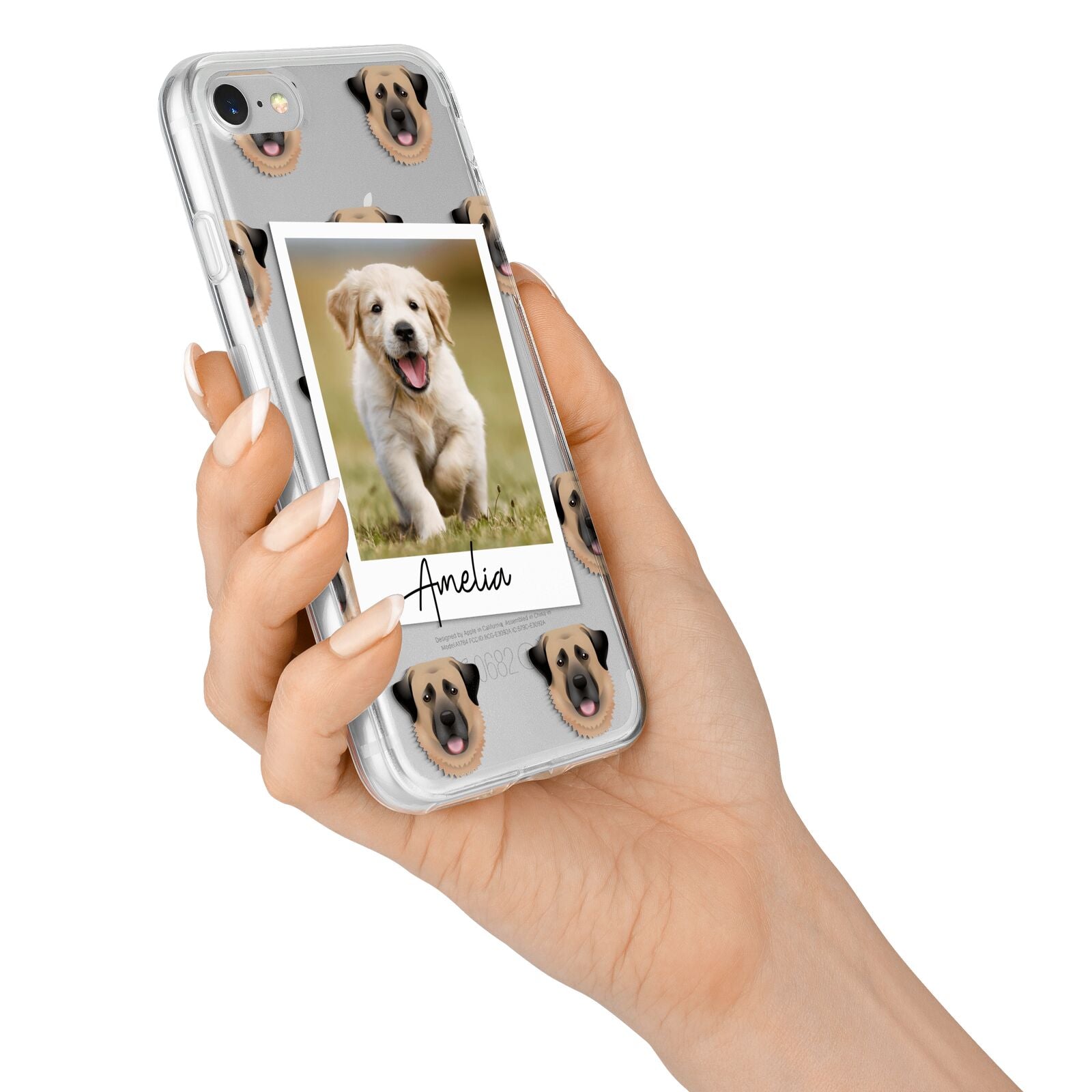 Personalised Dog Photo iPhone 7 Bumper Case on Silver iPhone Alternative Image