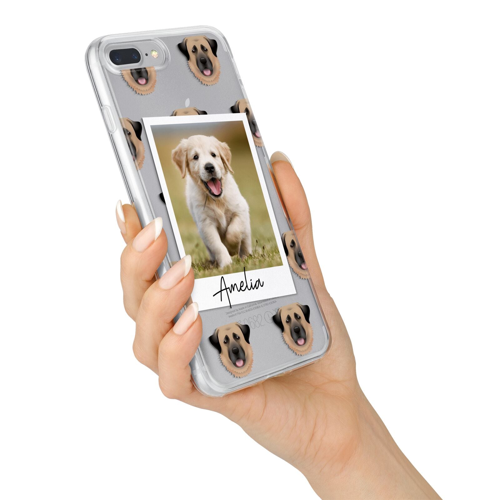 Personalised Dog Photo iPhone 7 Plus Bumper Case on Silver iPhone Alternative Image