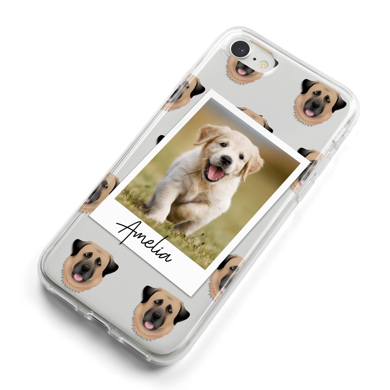 Personalised Dog Photo iPhone 8 Bumper Case on Silver iPhone Alternative Image