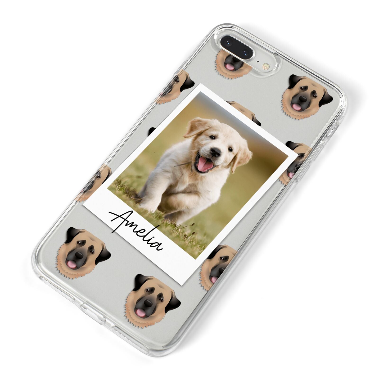 Personalised Dog Photo iPhone 8 Plus Bumper Case on Silver iPhone Alternative Image