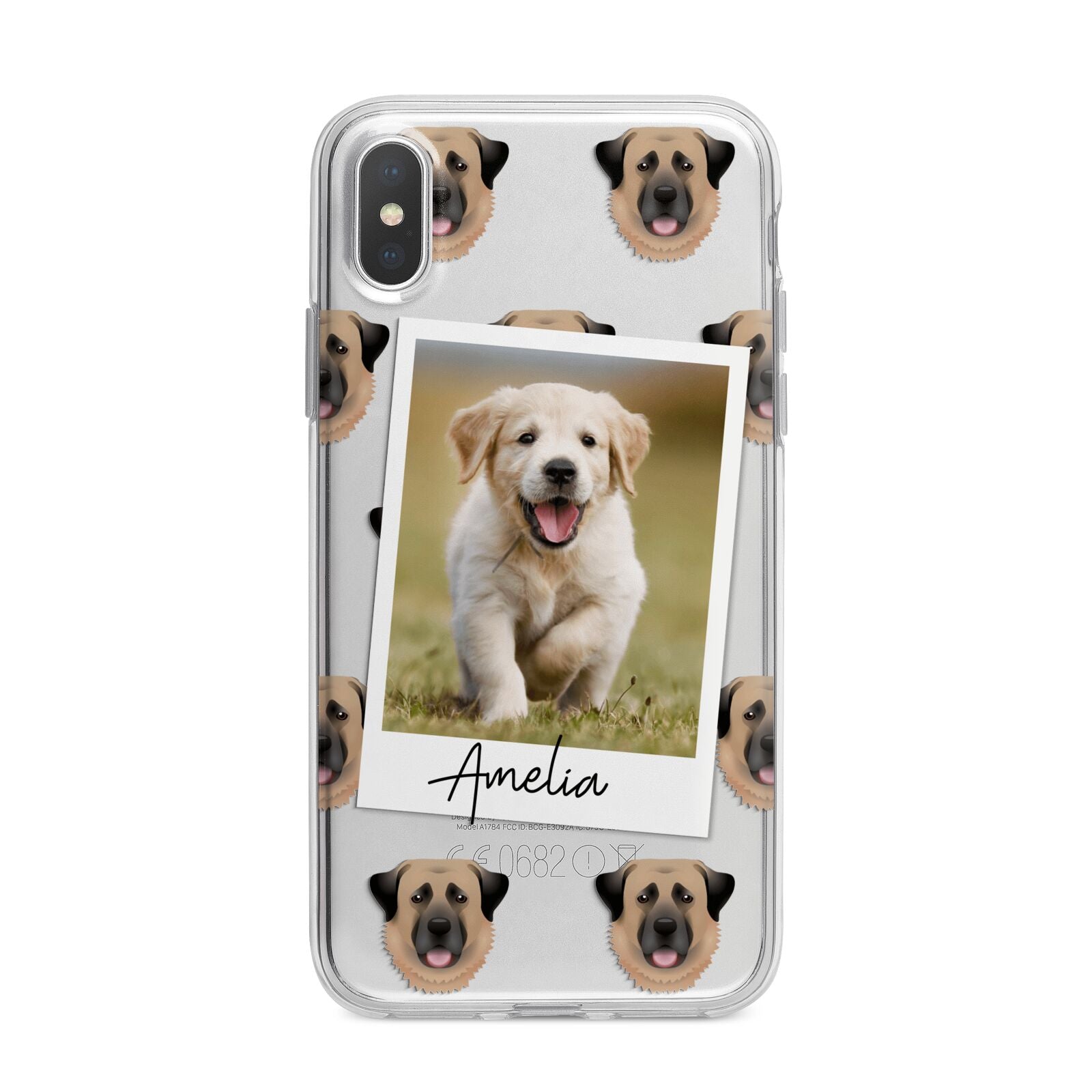 Personalised Dog Photo iPhone X Bumper Case on Silver iPhone Alternative Image 1