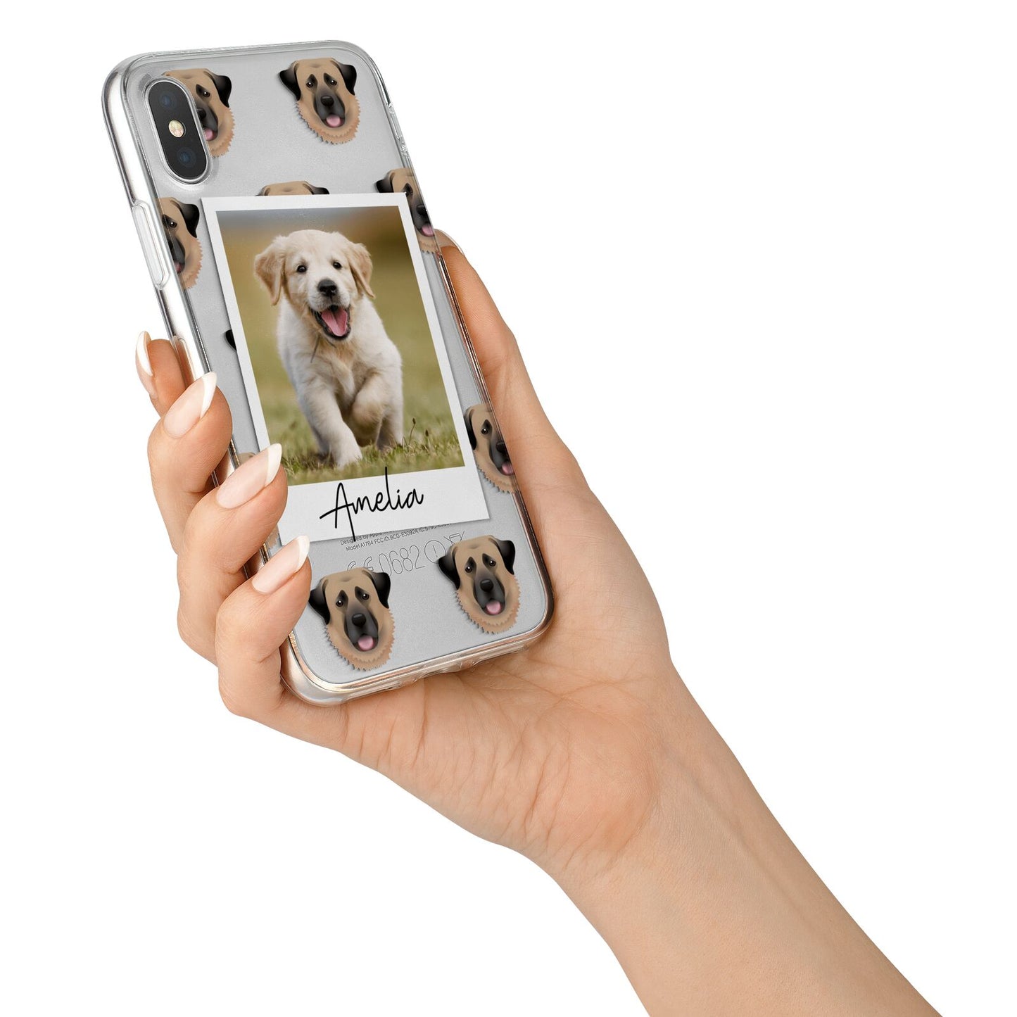 Personalised Dog Photo iPhone X Bumper Case on Silver iPhone Alternative Image 2