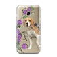 Personalised Dog Samsung Galaxy A3 2017 Case on gold phone