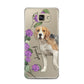 Personalised Dog Samsung Galaxy A5 2016 Case on gold phone