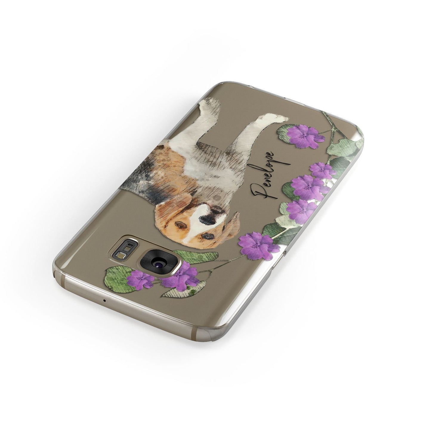 Personalised Dog Samsung Galaxy Case Front Close Up