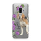 Personalised Dog Samsung Galaxy S9 Plus Case on Silver phone