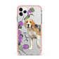 Personalised Dog iPhone 11 Pro Max Impact Pink Edge Case
