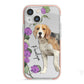 Personalised Dog iPhone 13 Mini TPU Impact Case with Pink Edges