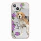 Personalised Dog iPhone 13 TPU Impact Case with Pink Edges