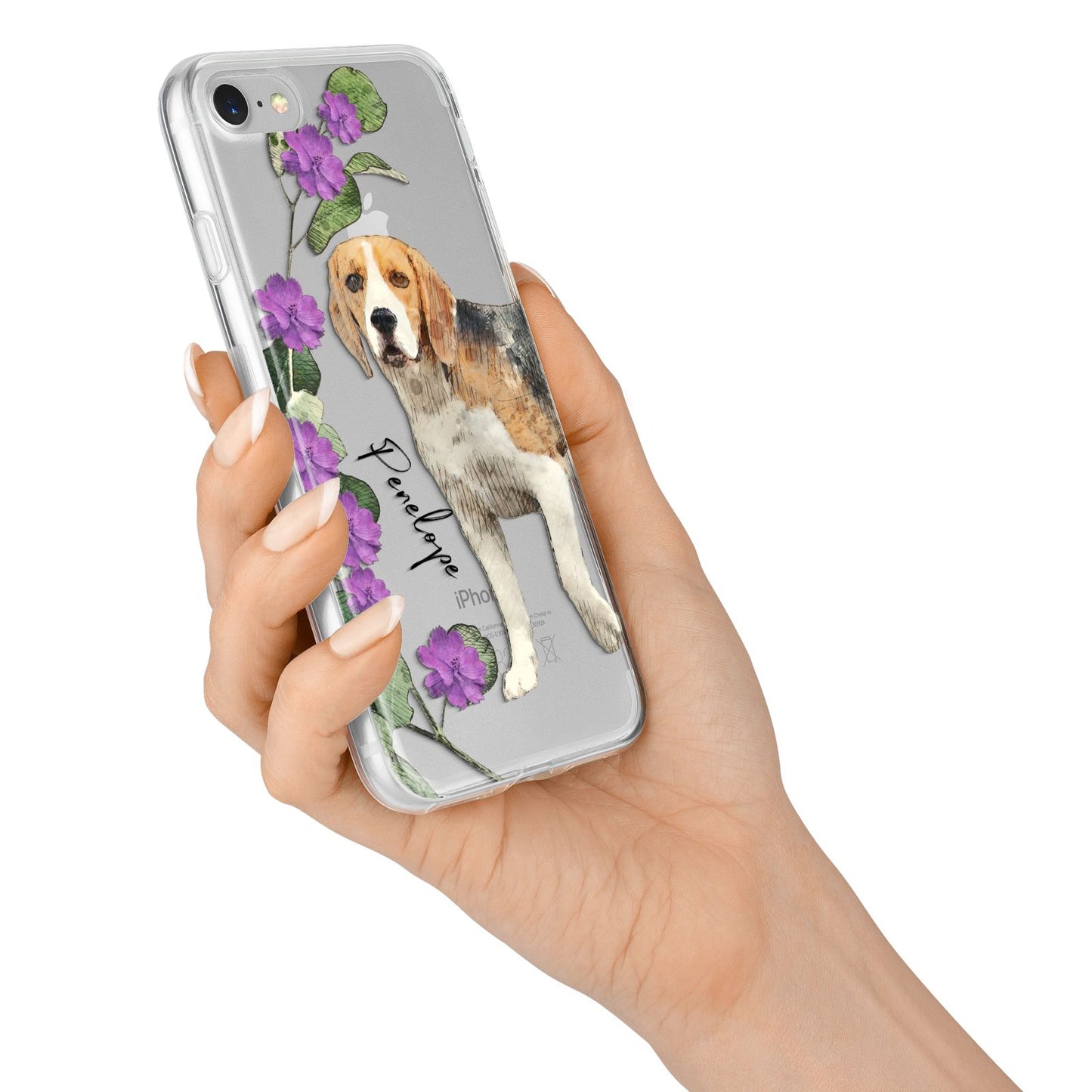 Personalised Dog iPhone 7 Bumper Case on Silver iPhone Alternative Image