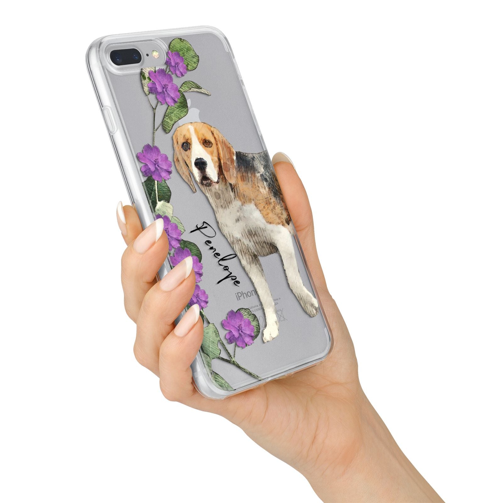 Personalised Dog iPhone 7 Plus Bumper Case on Silver iPhone Alternative Image