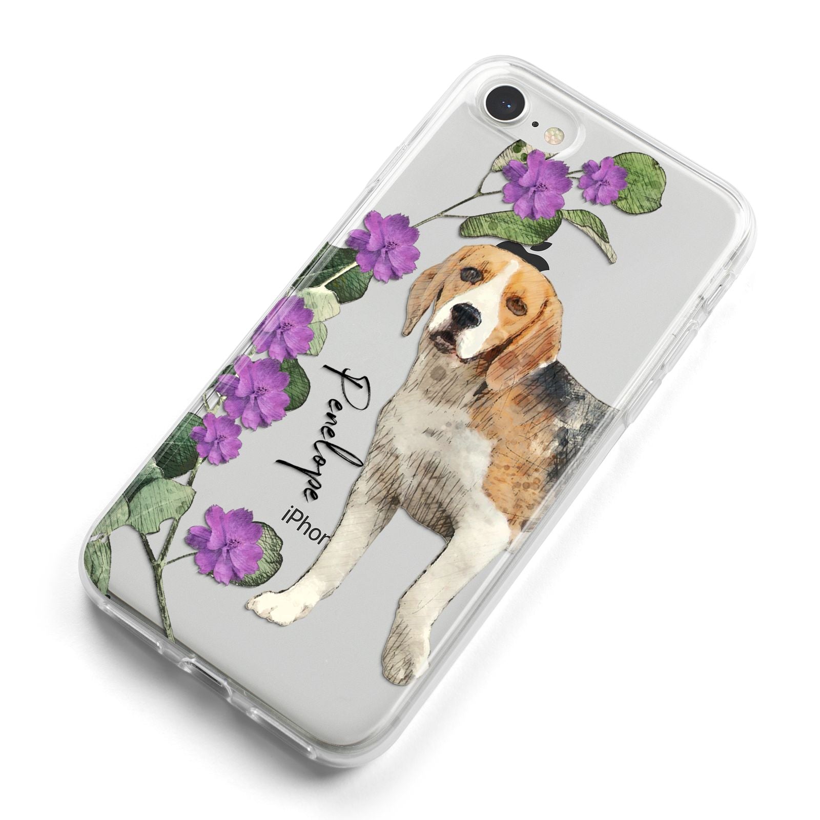 Personalised Dog iPhone 8 Bumper Case on Silver iPhone Alternative Image