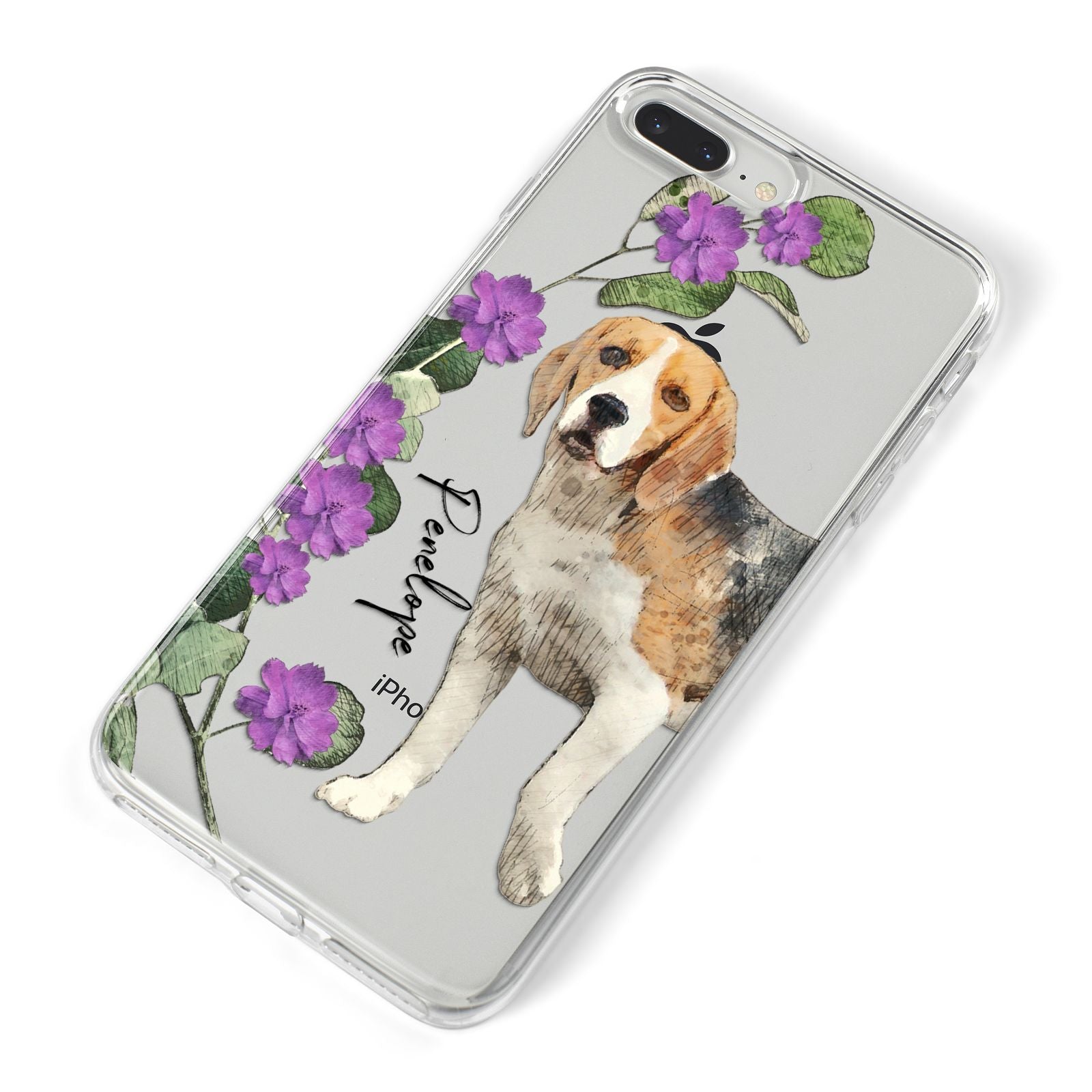 Personalised Dog iPhone 8 Plus Bumper Case on Silver iPhone Alternative Image