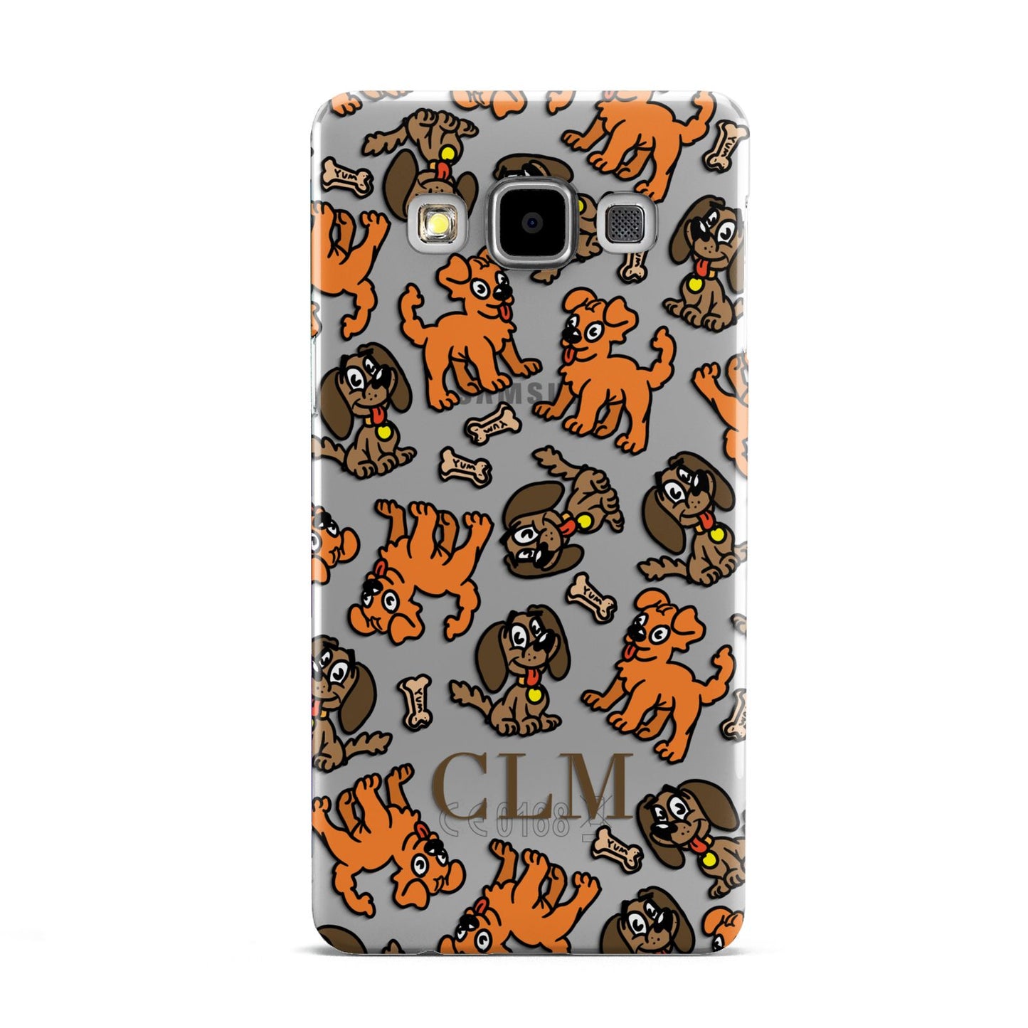 Personalised Dogs Initials Clear Samsung Galaxy A5 Case