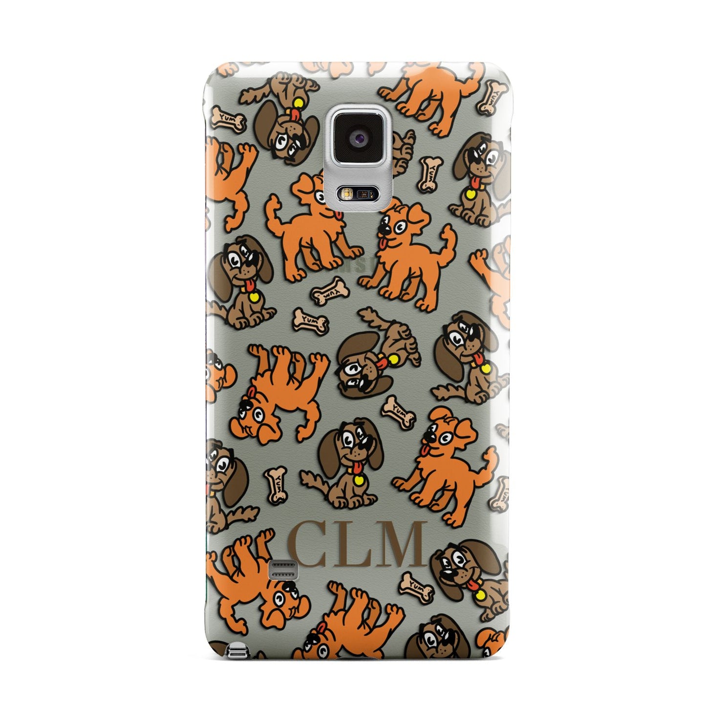 Personalised Dogs Initials Clear Samsung Galaxy Note 4 Case