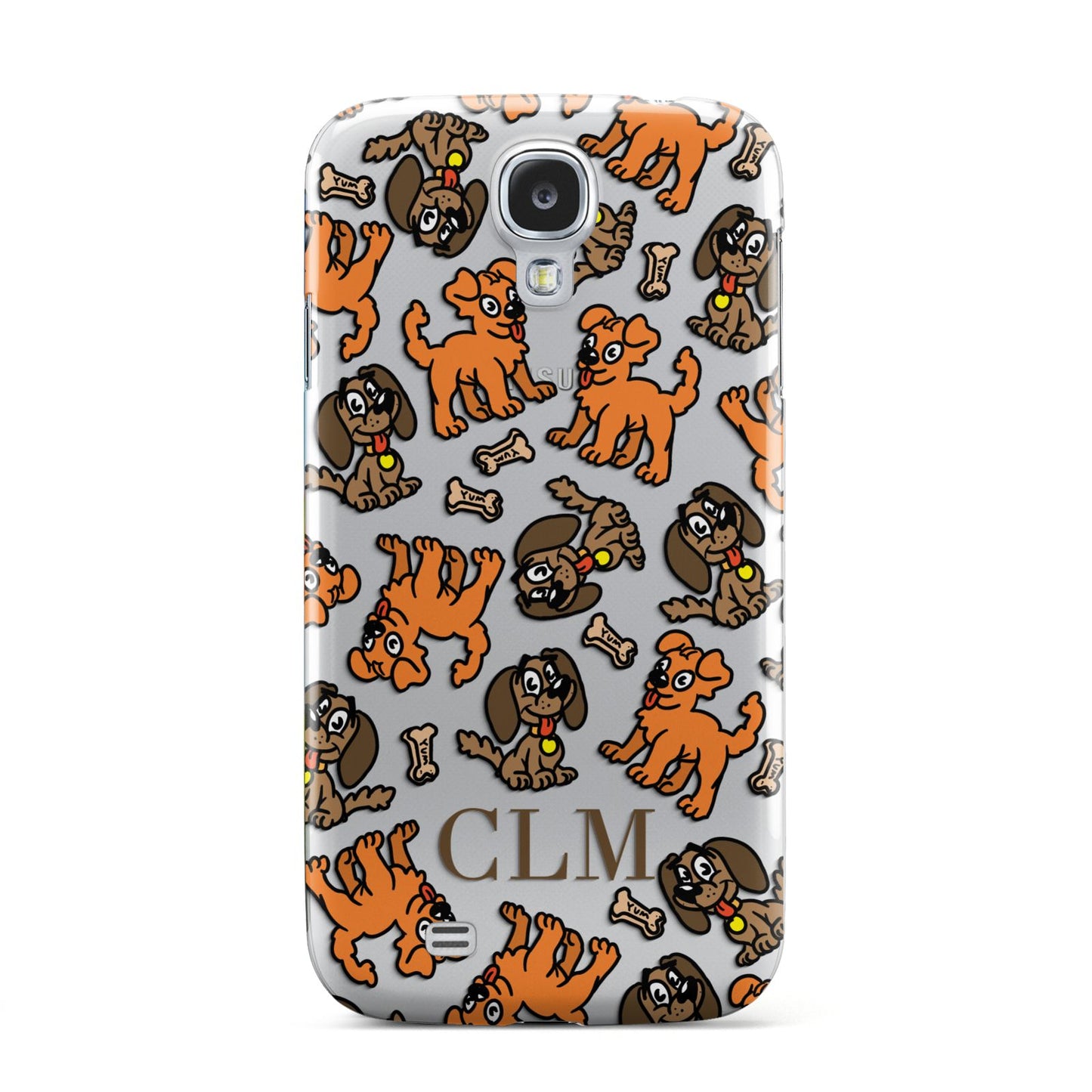Personalised Dogs Initials Clear Samsung Galaxy S4 Case
