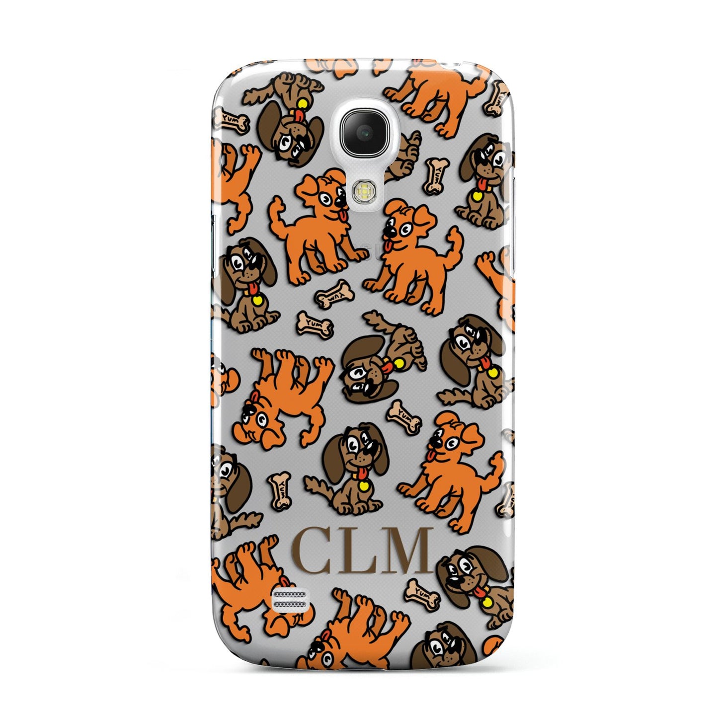 Personalised Dogs Initials Clear Samsung Galaxy S4 Mini Case