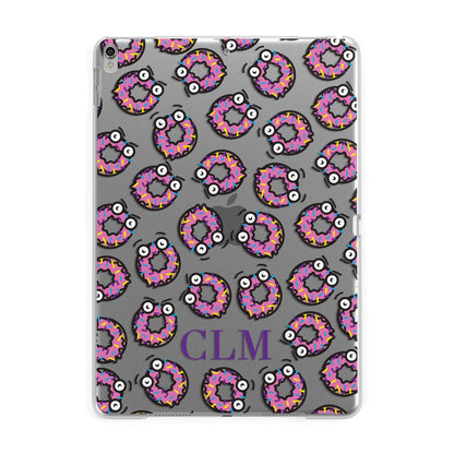 Personalised Donut Initials Apple iPad Silver Case