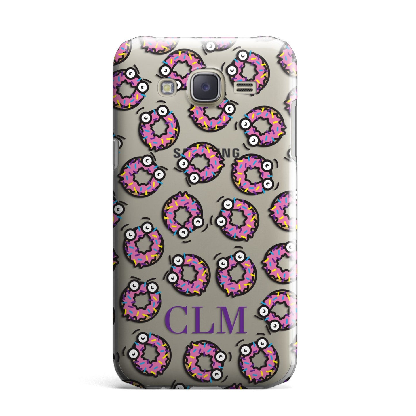 Personalised Donut Initials Samsung Galaxy J7 Case