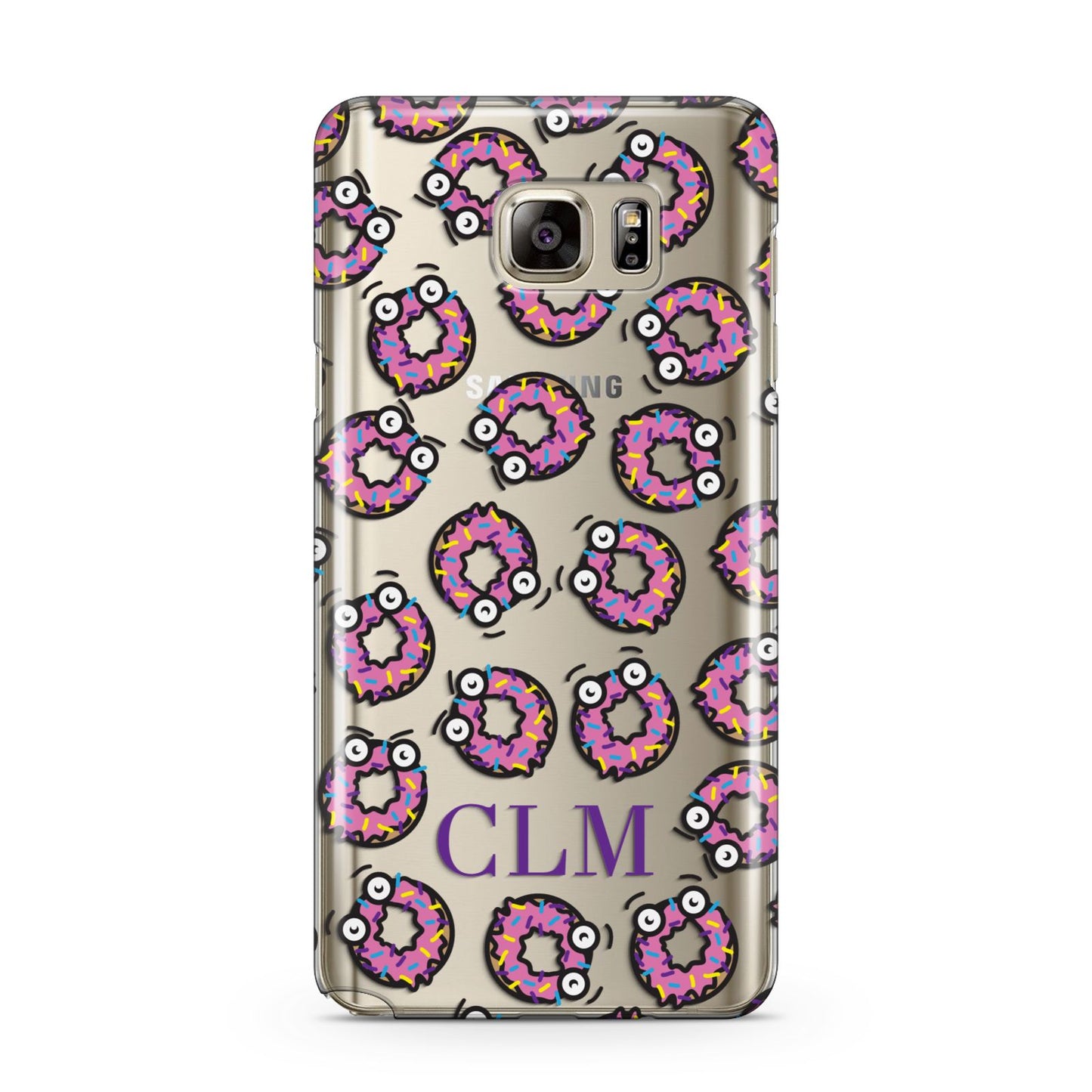 Personalised Donut Initials Samsung Galaxy Note 5 Case