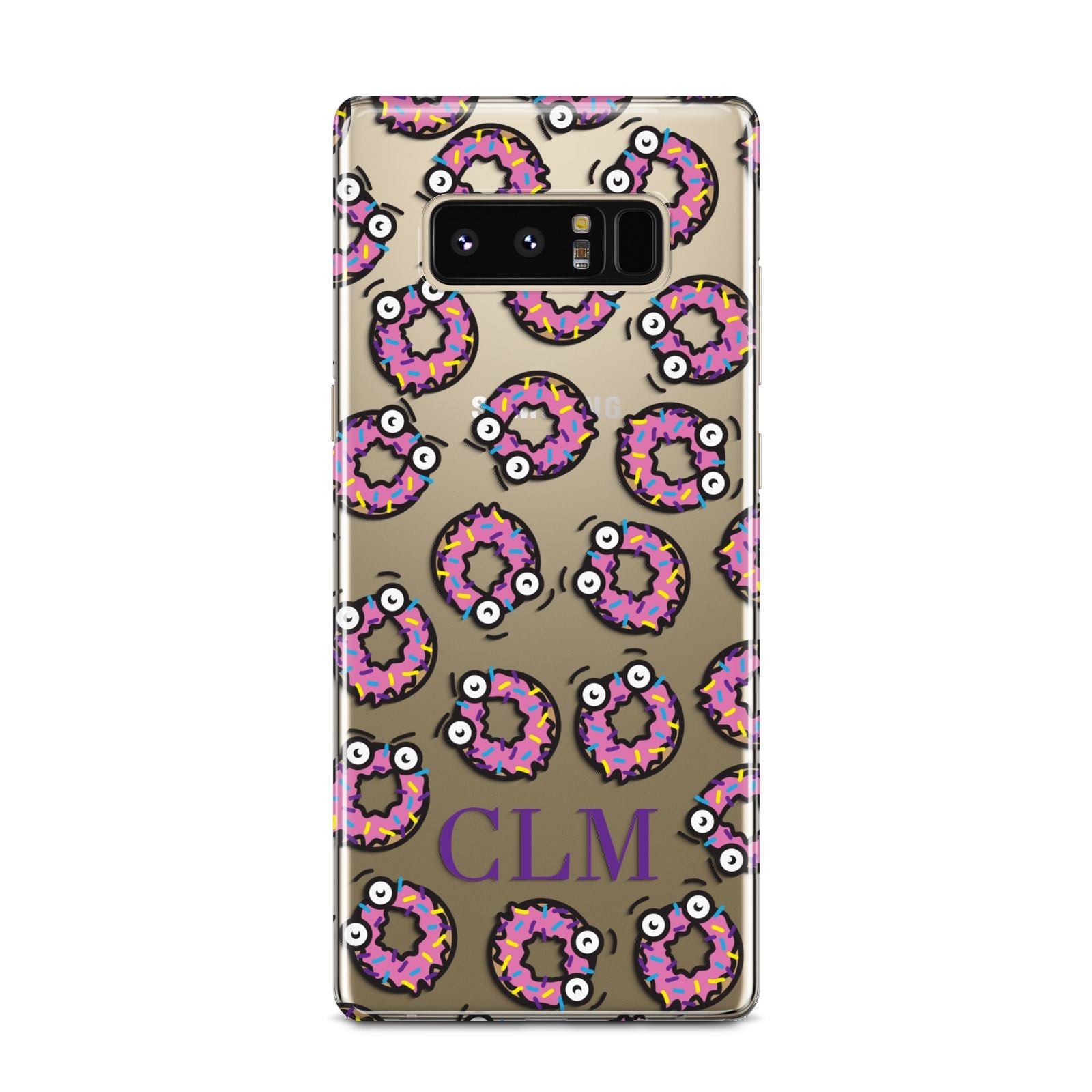 Personalised Donut Initials Samsung Galaxy Note 8 Case