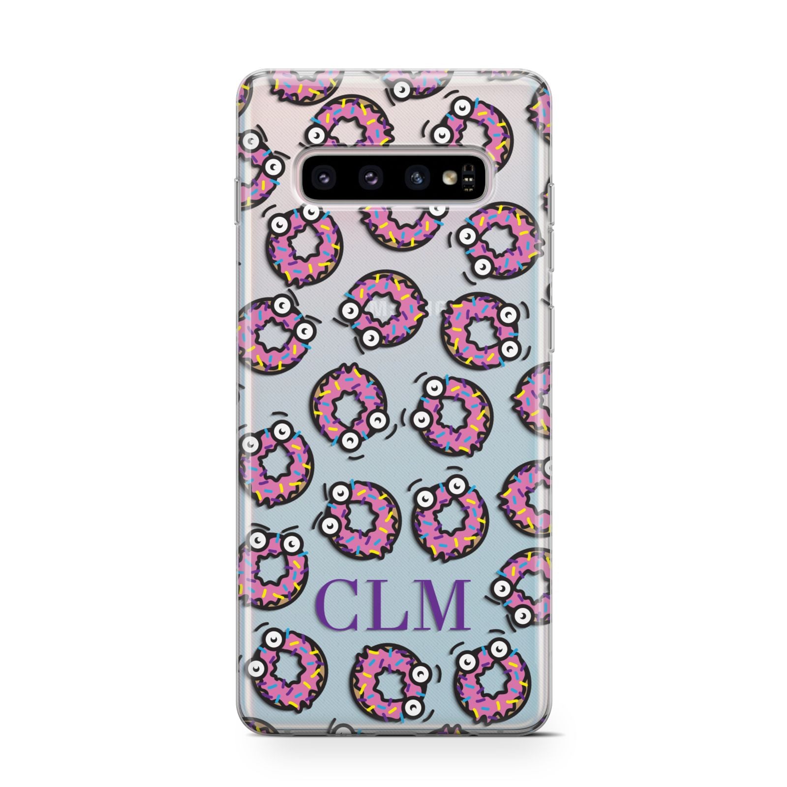 Personalised Donut Initials Samsung Galaxy S10 Case