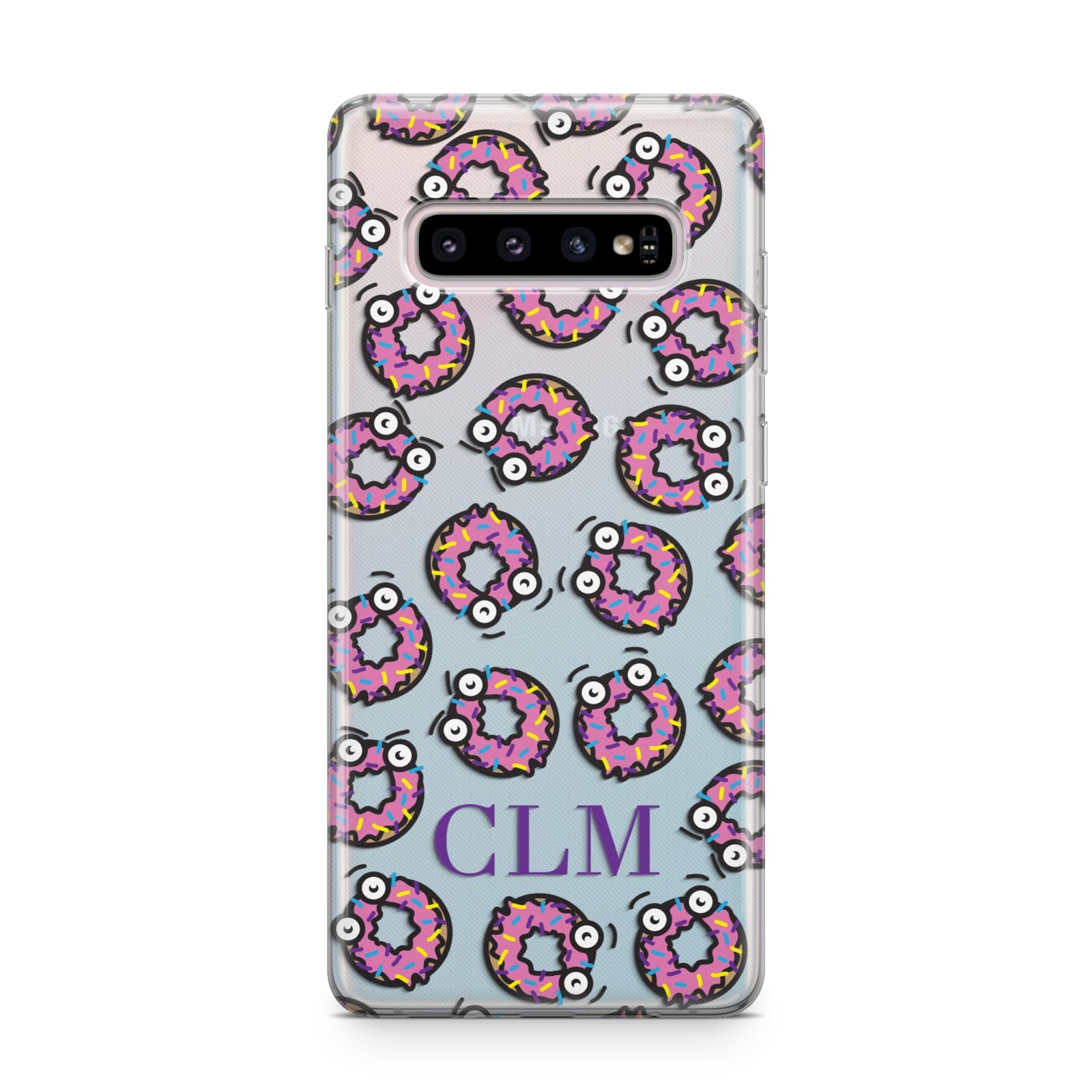 Personalised Donut Initials Samsung Galaxy S10 Plus Case