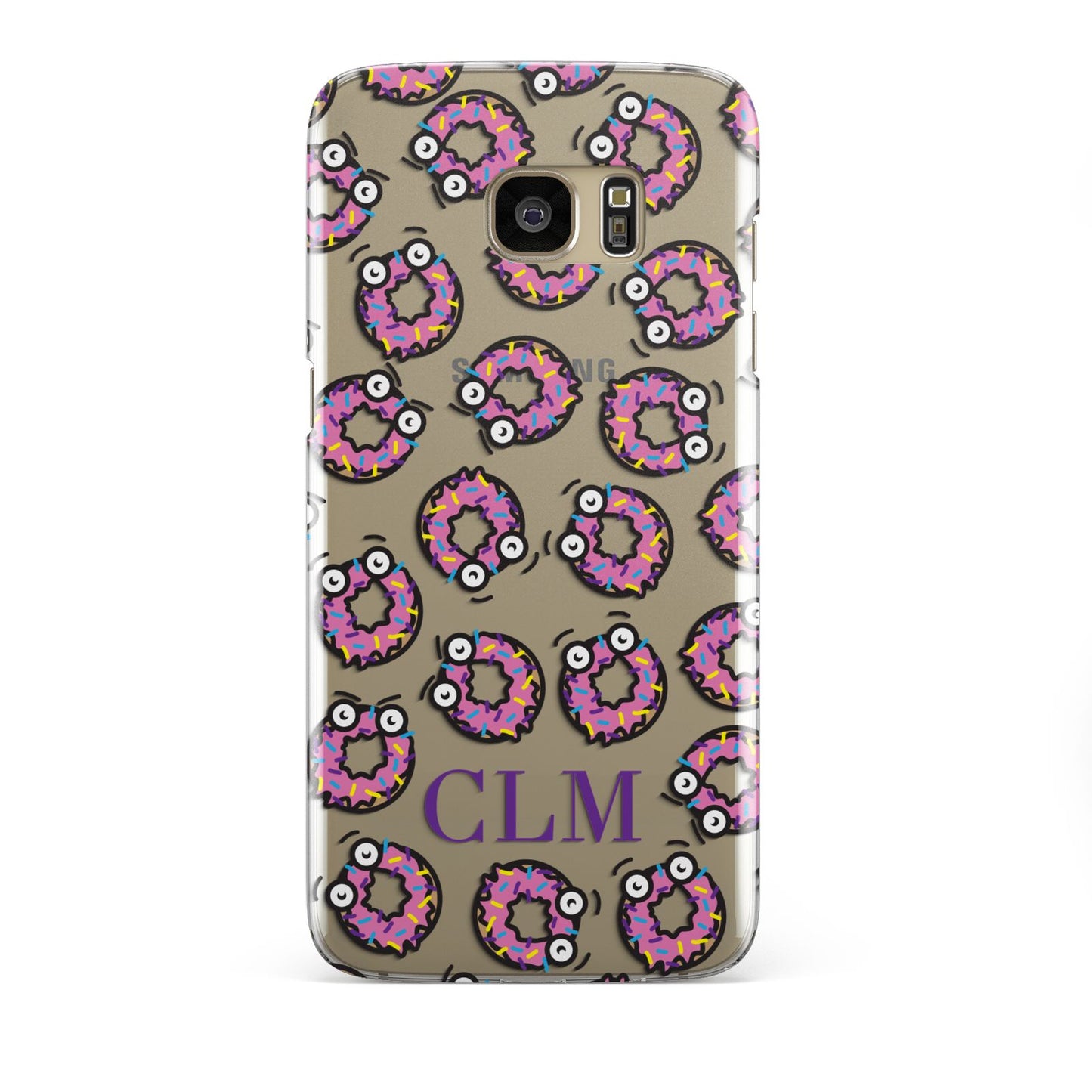 Personalised Donut Initials Samsung Galaxy S7 Edge Case