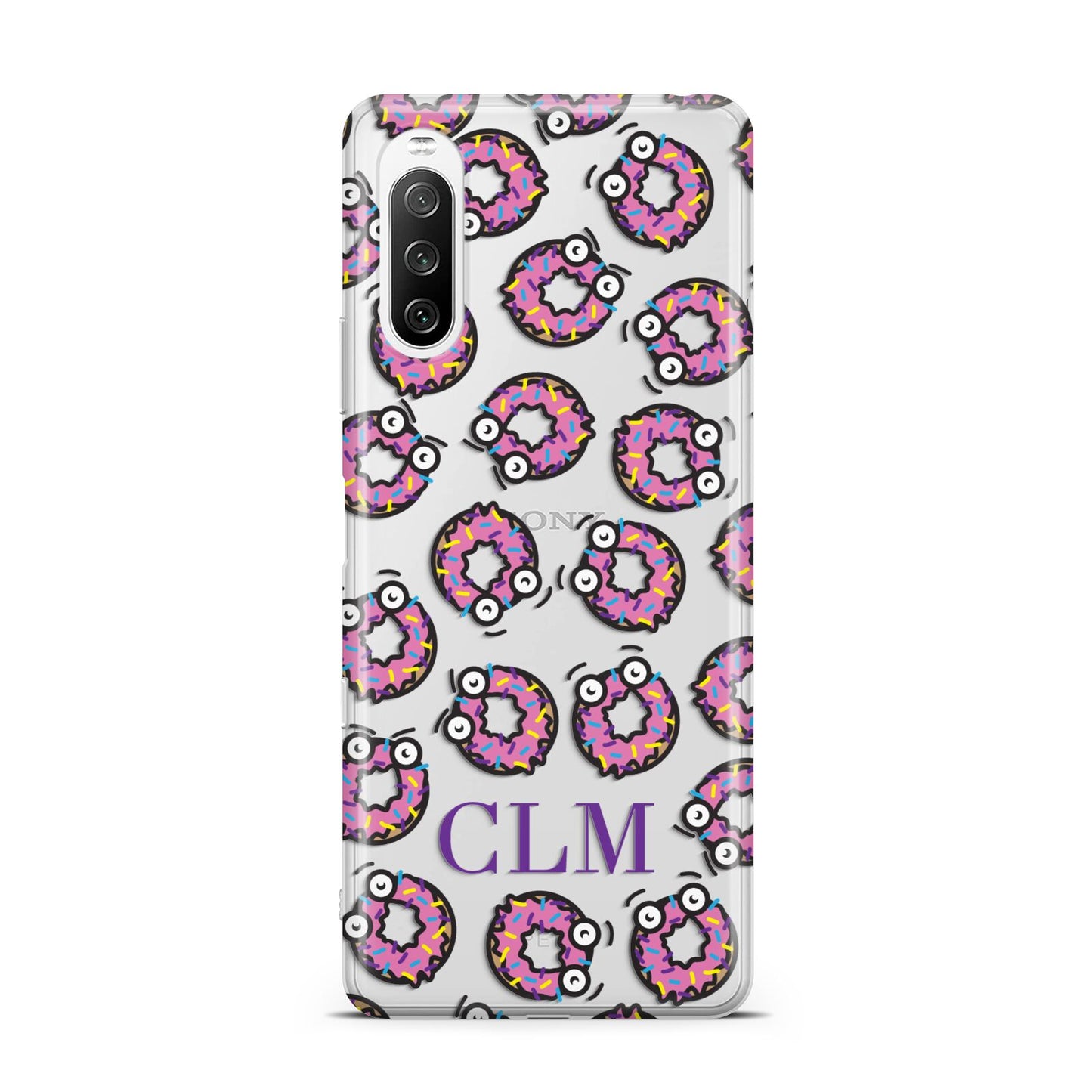 Personalised Donut Initials Sony Xperia 10 III Case