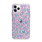 Personalised Donut Police Initials Apple iPhone 11 Pro Max in Silver with Bumper Case