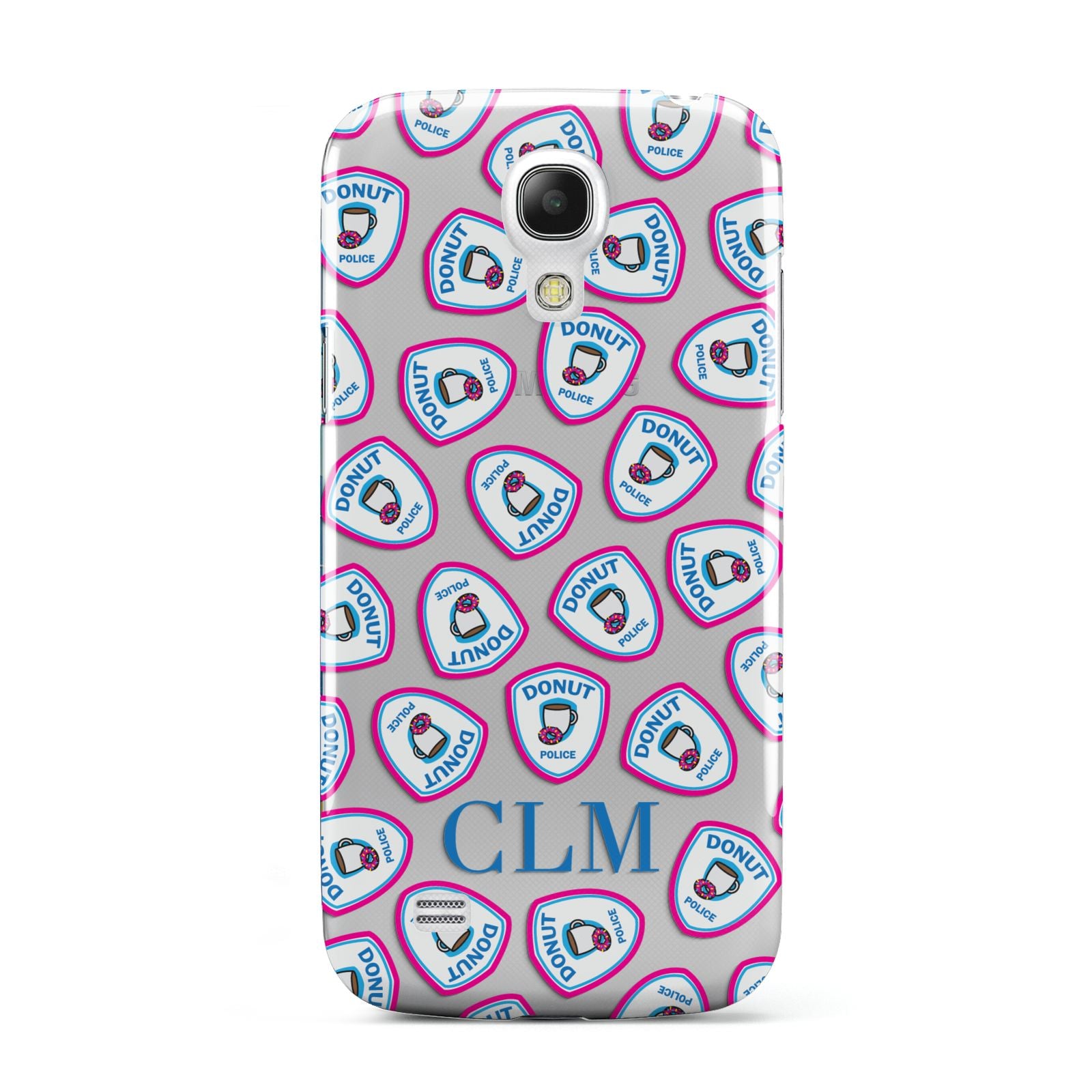 Personalised Donut Police Initials Samsung Galaxy S4 Mini Case