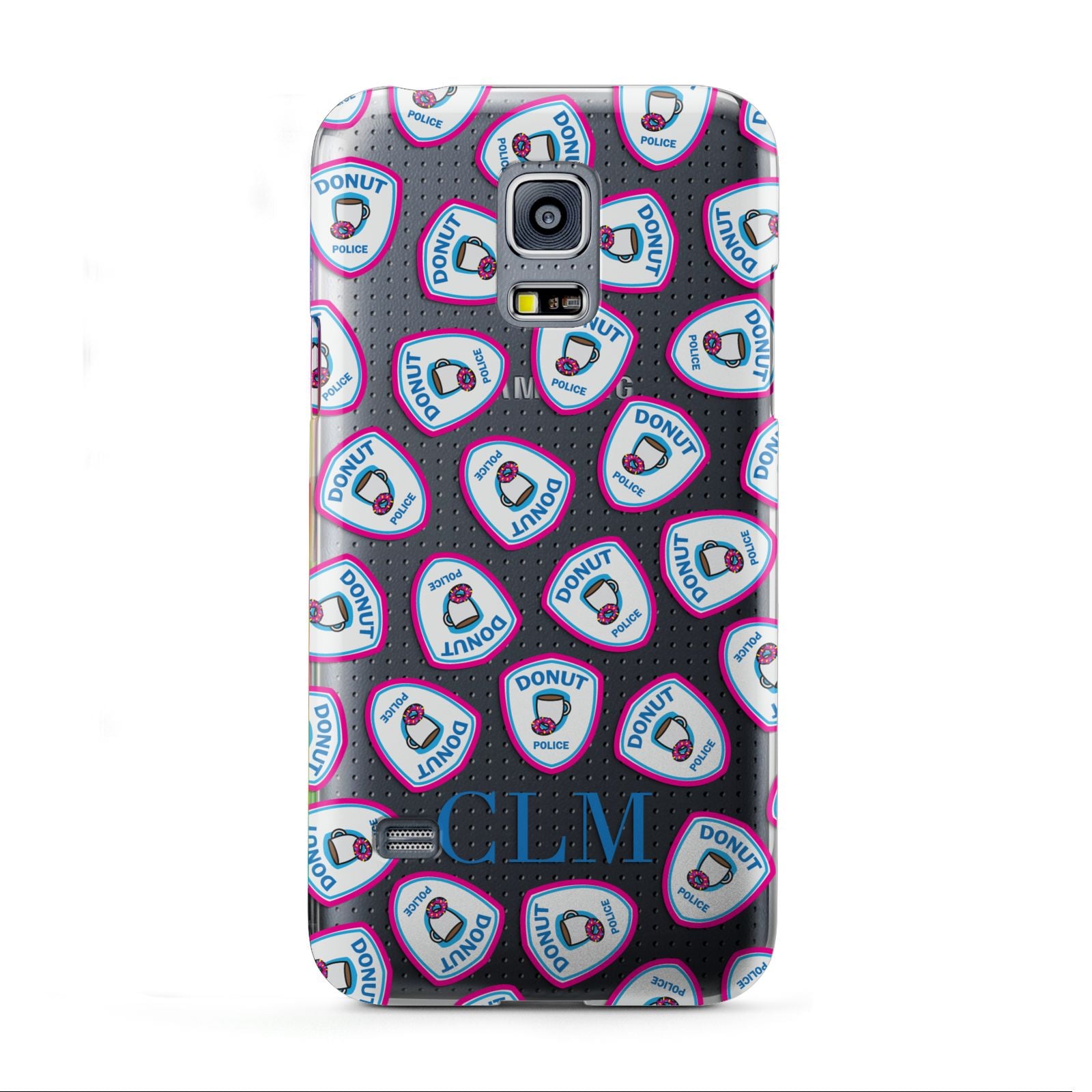 Personalised Donut Police Initials Samsung Galaxy S5 Mini Case