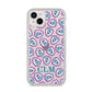 Personalised Donut Police Initials iPhone 14 Plus Glitter Tough Case Starlight