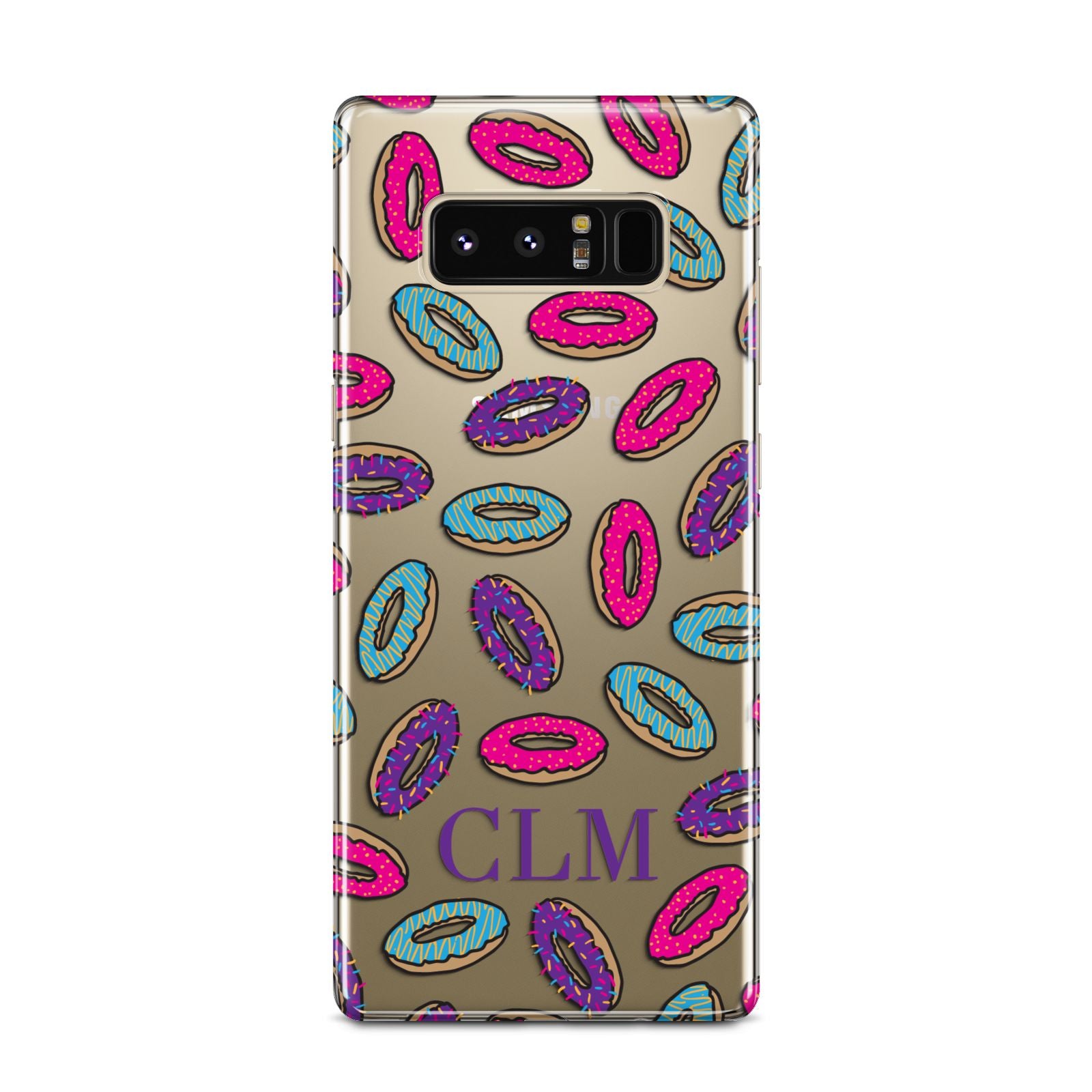 Personalised Donuts Initials Samsung Galaxy Note 8 Case