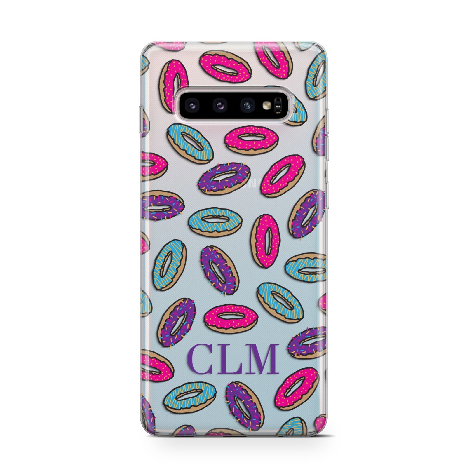 Personalised Donuts Initials Samsung Galaxy S10 Case
