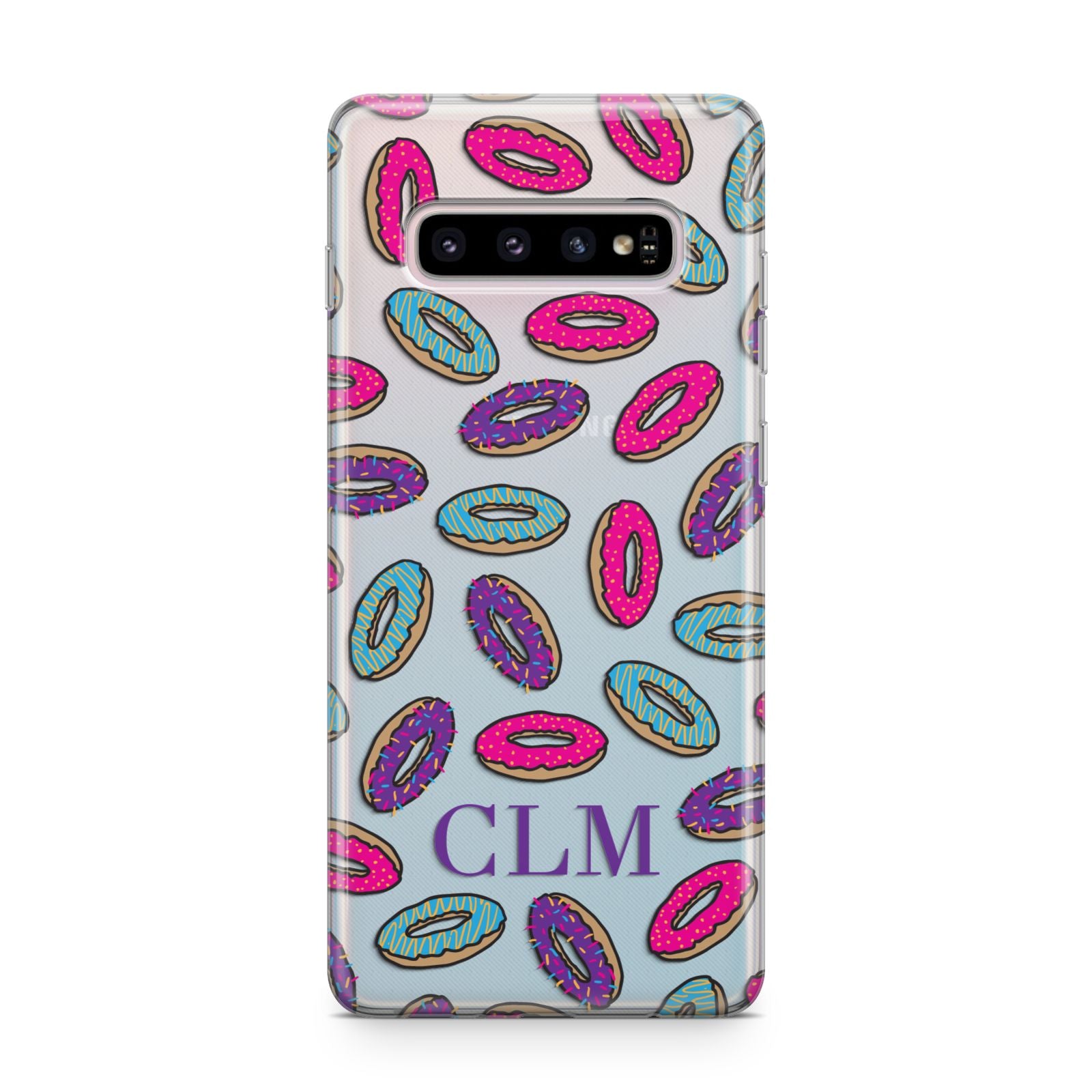 Personalised Donuts Initials Samsung Galaxy S10 Plus Case