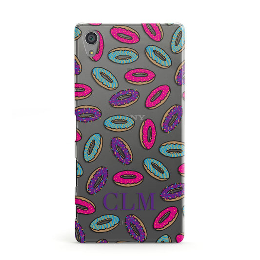 Personalised Donuts Initials Sony Xperia Case
