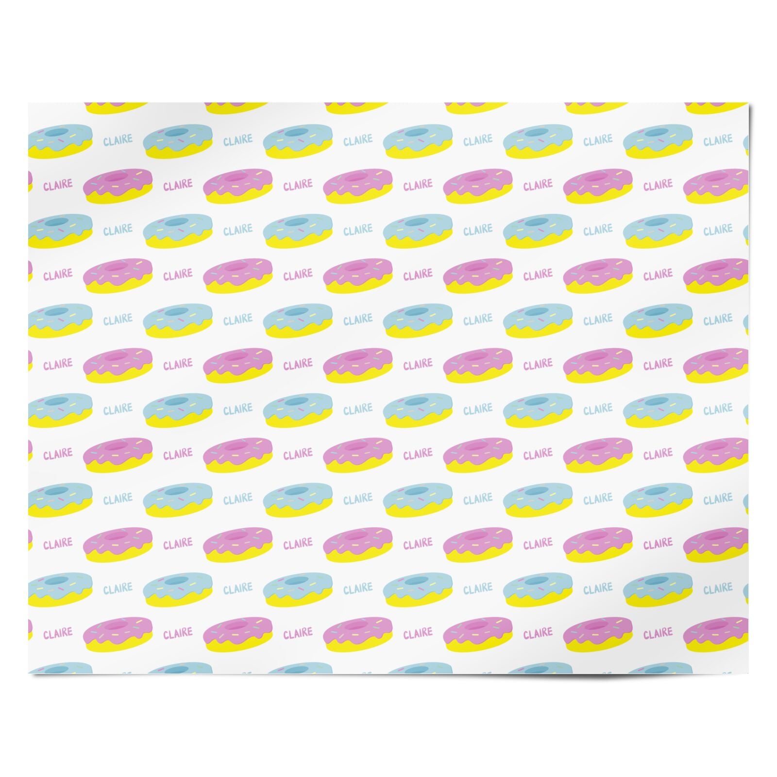 Personalised Donuts Personalised Wrapping Paper Alternative