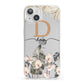 Personalised Dried Flowers iPhone 13 Clear Bumper Case