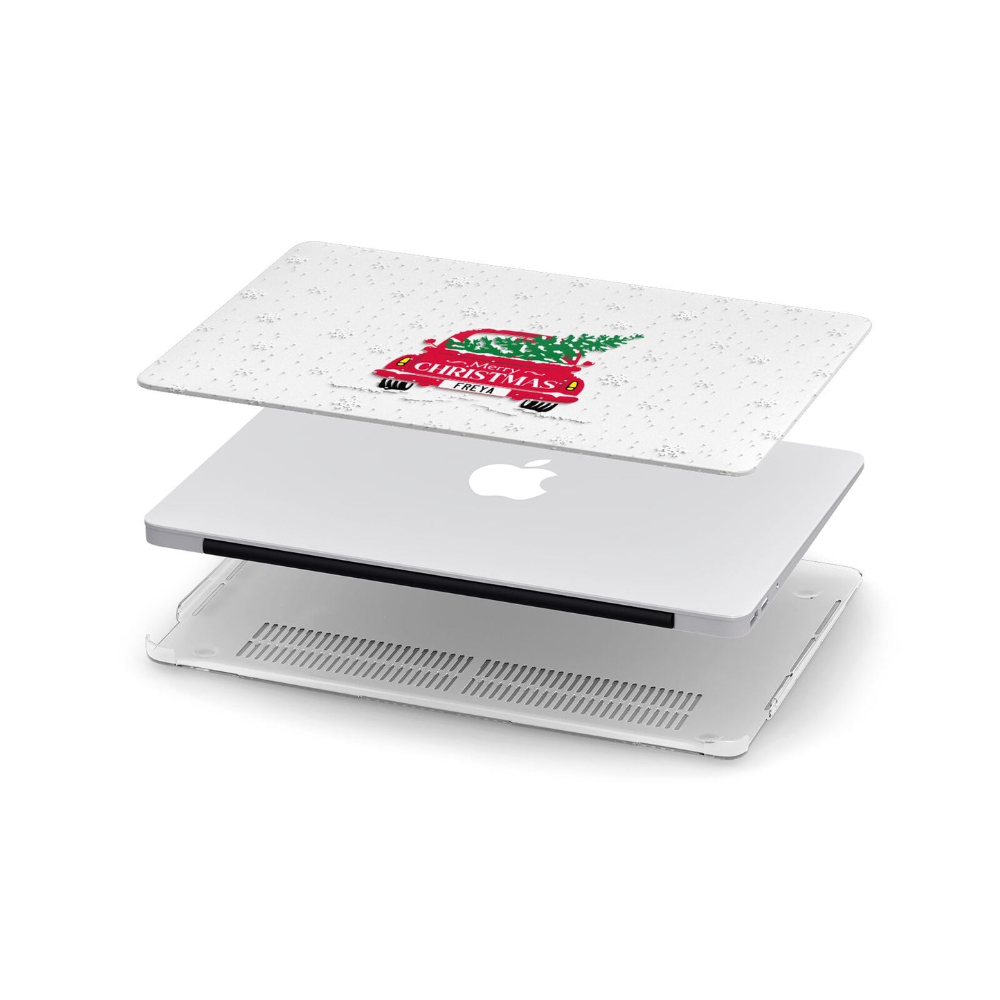 Personalised Driving Home For Christmas Apple MacBook Case in Detail