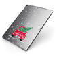 Personalised Driving Home For Christmas Apple iPad Case on Grey iPad Side View